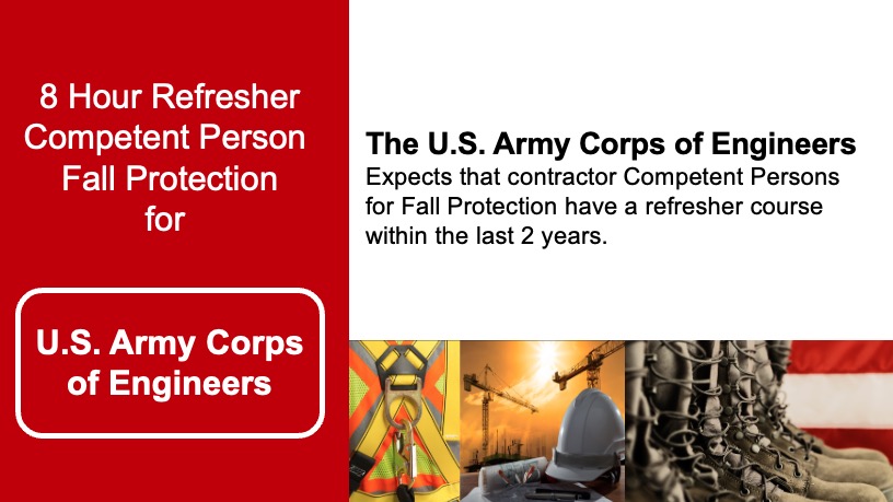 USACE Refresher Fall Protection Competent Person Training by Global Era Training